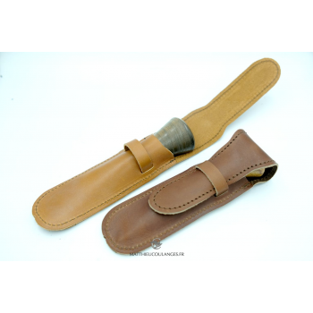 Handcraft leather case for one woodcut tools