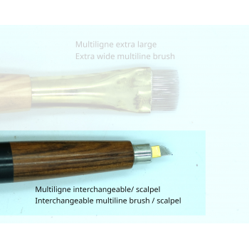 - Multiligne interchangeable pour l'eau forte / scalpel